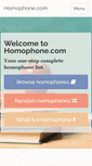 Mobile Screenshot of homophone.com
